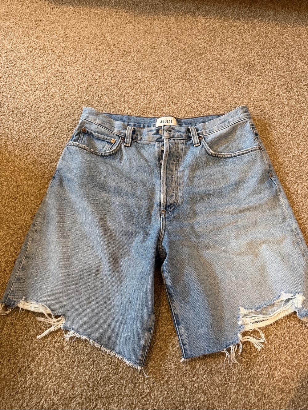 AGOLDE indra denim shorts